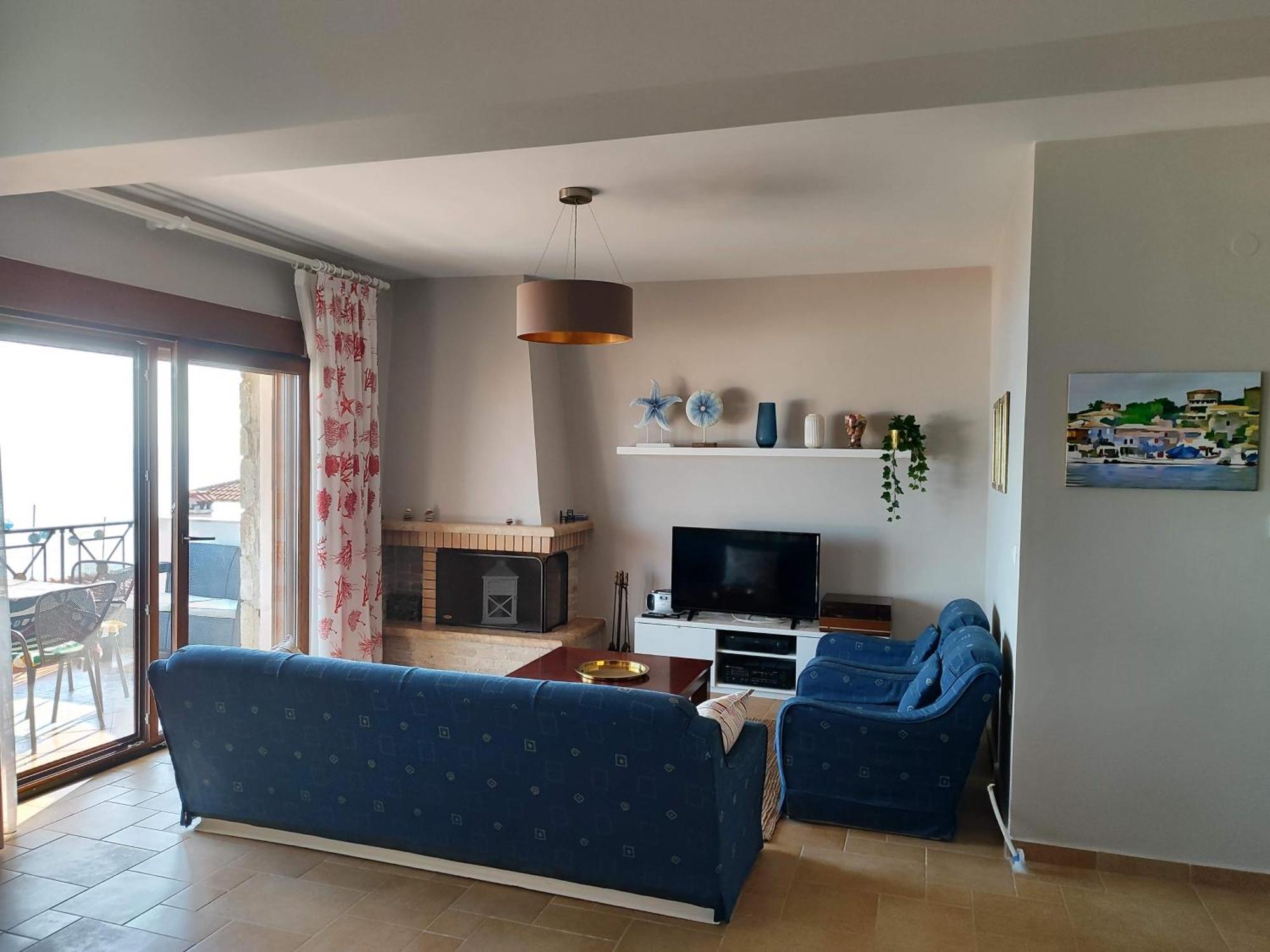 Navy Blue Apartment Nea Skioni Exterior foto