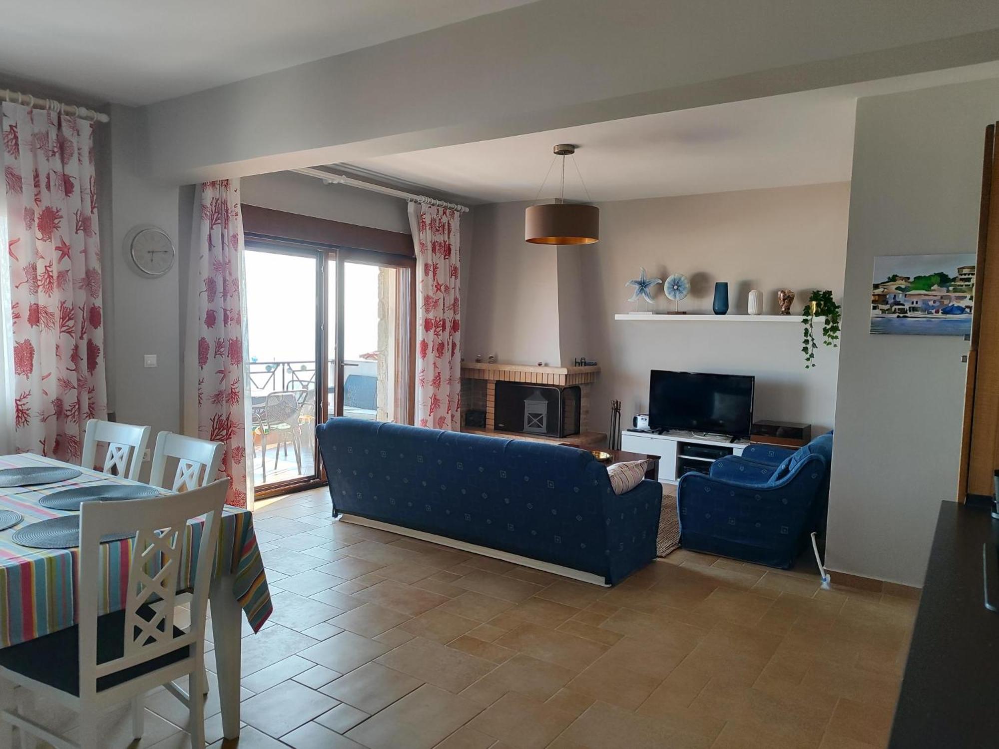 Navy Blue Apartment Nea Skioni Exterior foto