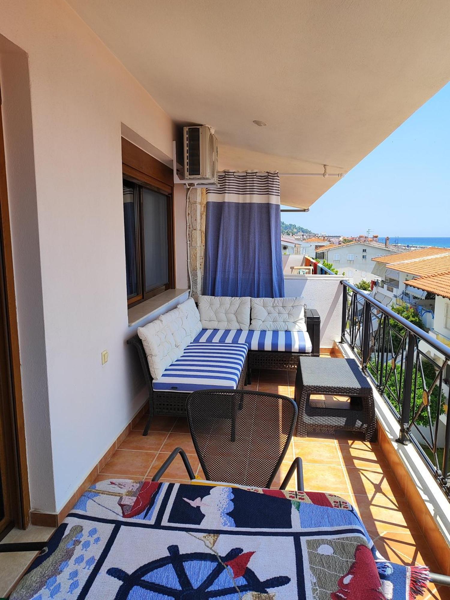 Navy Blue Apartment Nea Skioni Exterior foto