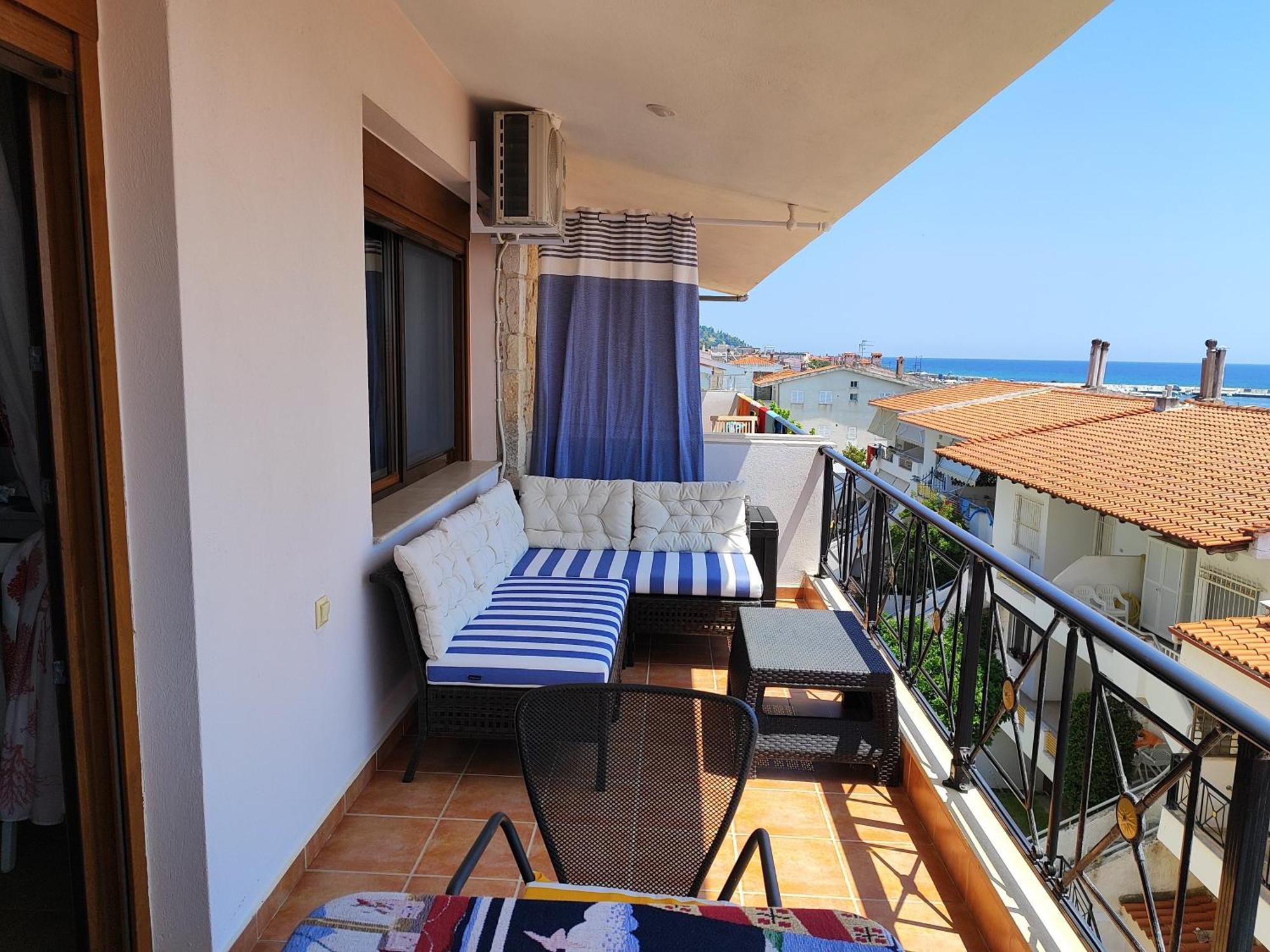 Navy Blue Apartment Nea Skioni Exterior foto